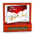 Christmas LCD calendar clock with photo frame